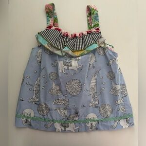 Matilda Jane It’s a Wonderful Parade Picnic top, size 4, EUC